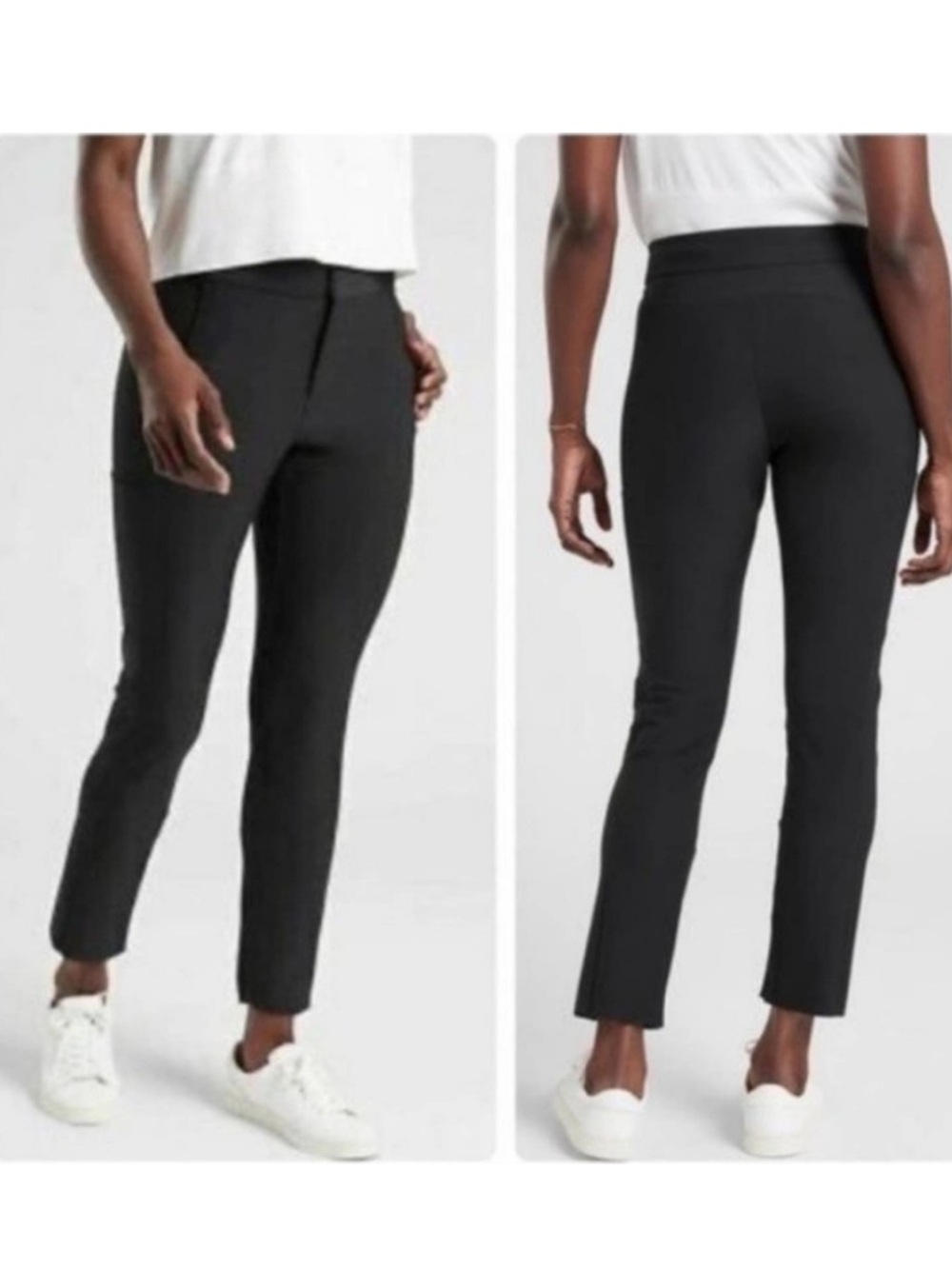 Athleta Stellar Trouser Pant Sz 8 Black